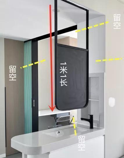 齐家云云|客厅隔断只能砌墙?教你把洗漱台延长,既能当隔断还能干湿分离