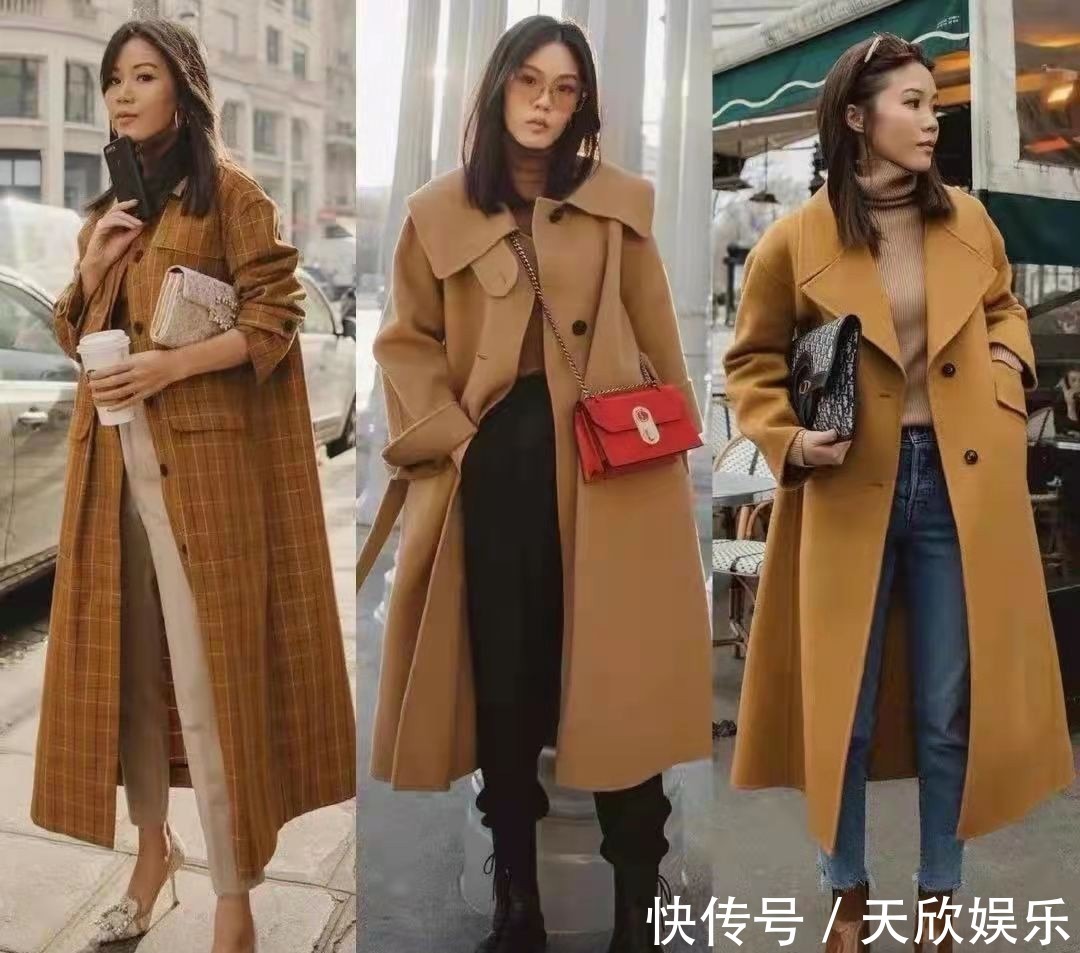身材比例 秋冬穿大衣不一定配打底裤,搭配这4种更洋气,40岁穿更美