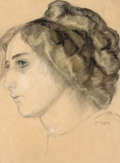 女人头像|荷兰现代主义的著名艺术家莱奥·格斯特尔——人物艺术作品