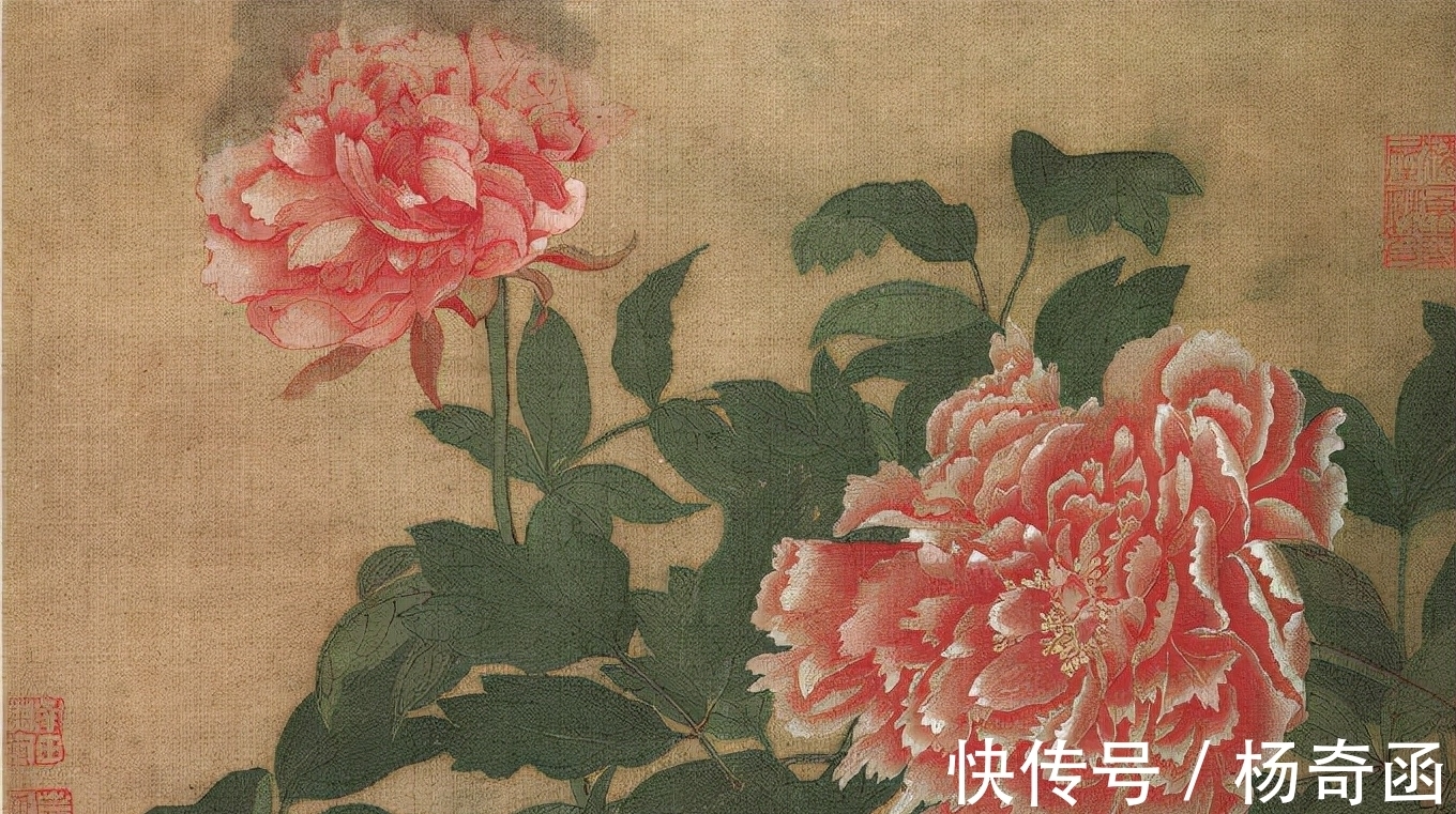 欣赏!恽寿平花卉图欣赏:一张作品3500万,无骨画法让鲜花娇艳欲滴