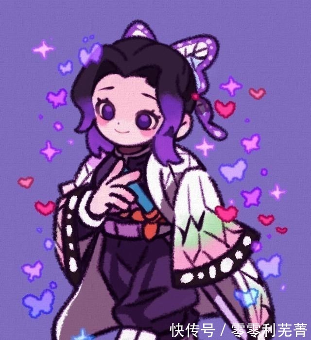 画师|萌酷版《鬼灭之刃》,祢豆子可爱值拉满,蝴蝶忍的小表情亮了