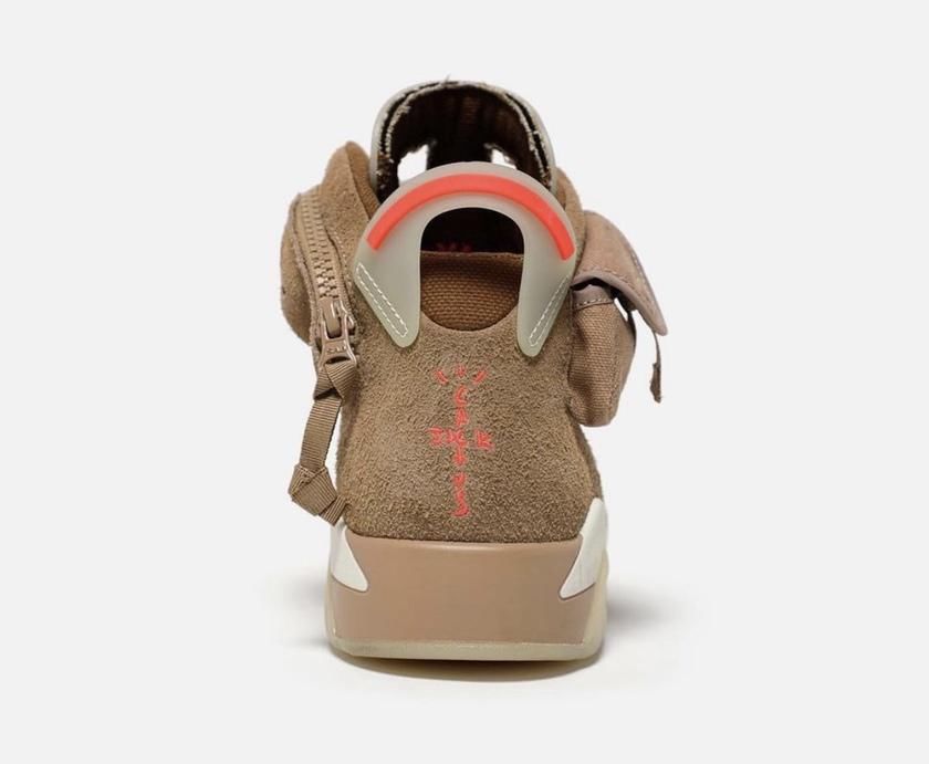 Travis Scott x AJ 6 再迎最新美照！这颜值你打几分？