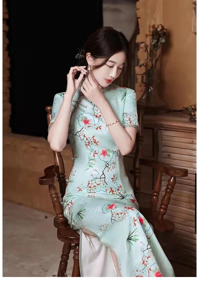 中国女性|我想作为一个女人，自从遇见一袭长裙改良旗袍，余生皆是欢喜！