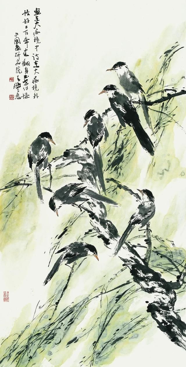  中国|中国国家画院花鸟画所副所长、陈鹏花鸟画作品欣赏