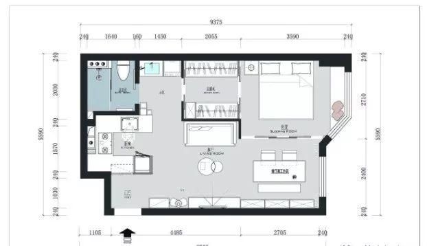 书房|45㎡日式单身公寓，不仅拥有阳光大书房，还有步入式衣帽间！