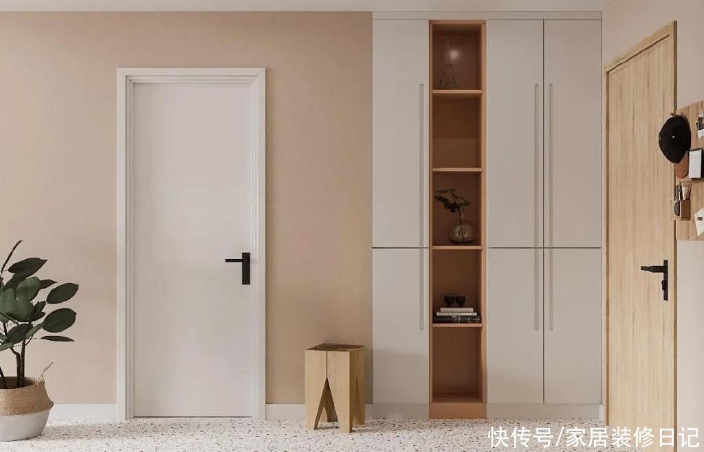 置物架|62㎡两居室毕业照，头一次在家里见水磨石地面，搭配童话般的彩色