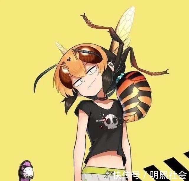 机甲|昆虫拟人变二次元人物,蜘蛛是机甲少女,蜈蚣变成长发御姐