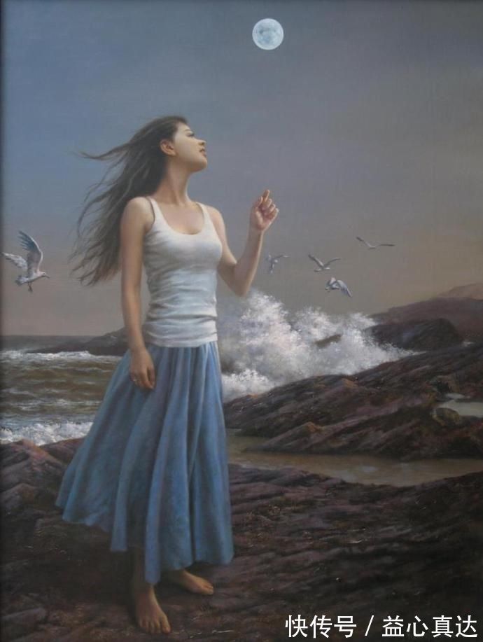 广安职业技术学院@艺术学院教授人体油画中的性感少女,细腻逼真,纤毫毕现