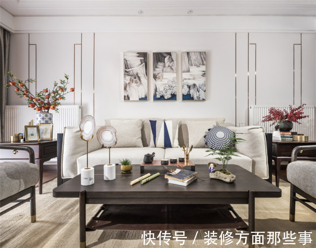 简约|120平中式四居室着墨不多，简约低调的质感美充盈整个家