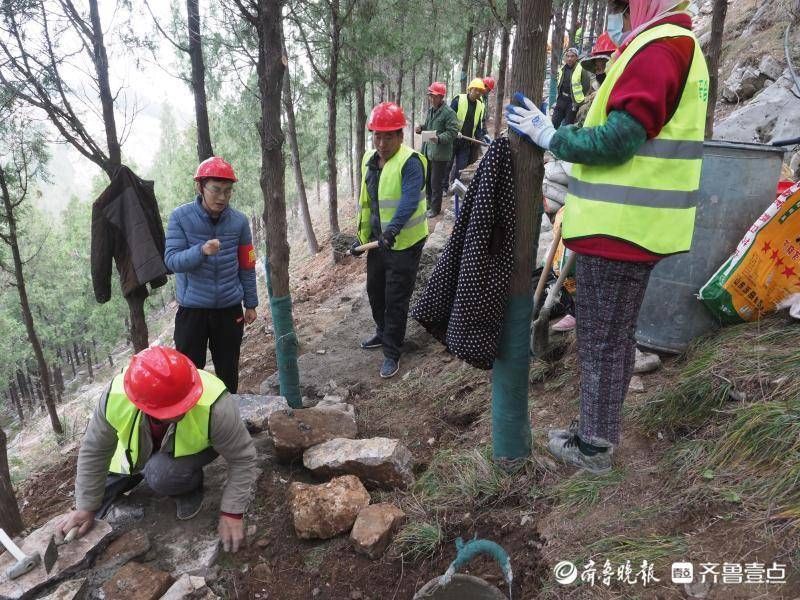 大千佛山风景区|大千佛山风景区绿道联通工程现场，尽职尽责的小伙子