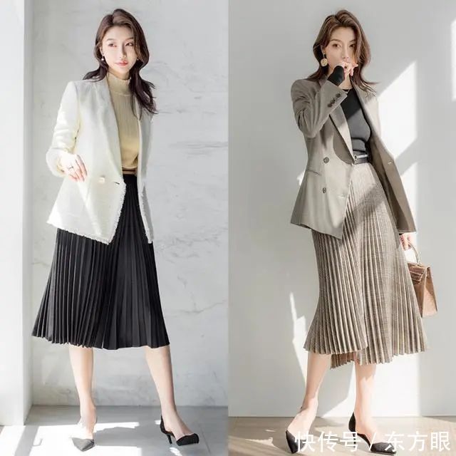 清雅 简约才高级,初秋通勤风穿搭示范,清雅知性气质满分