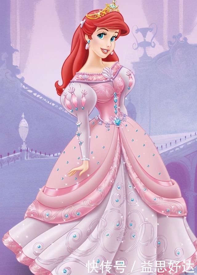 艾莎|当迪士尼公主换一种画风，艾莎是最美的那个，爱丽儿公主温婉如玉