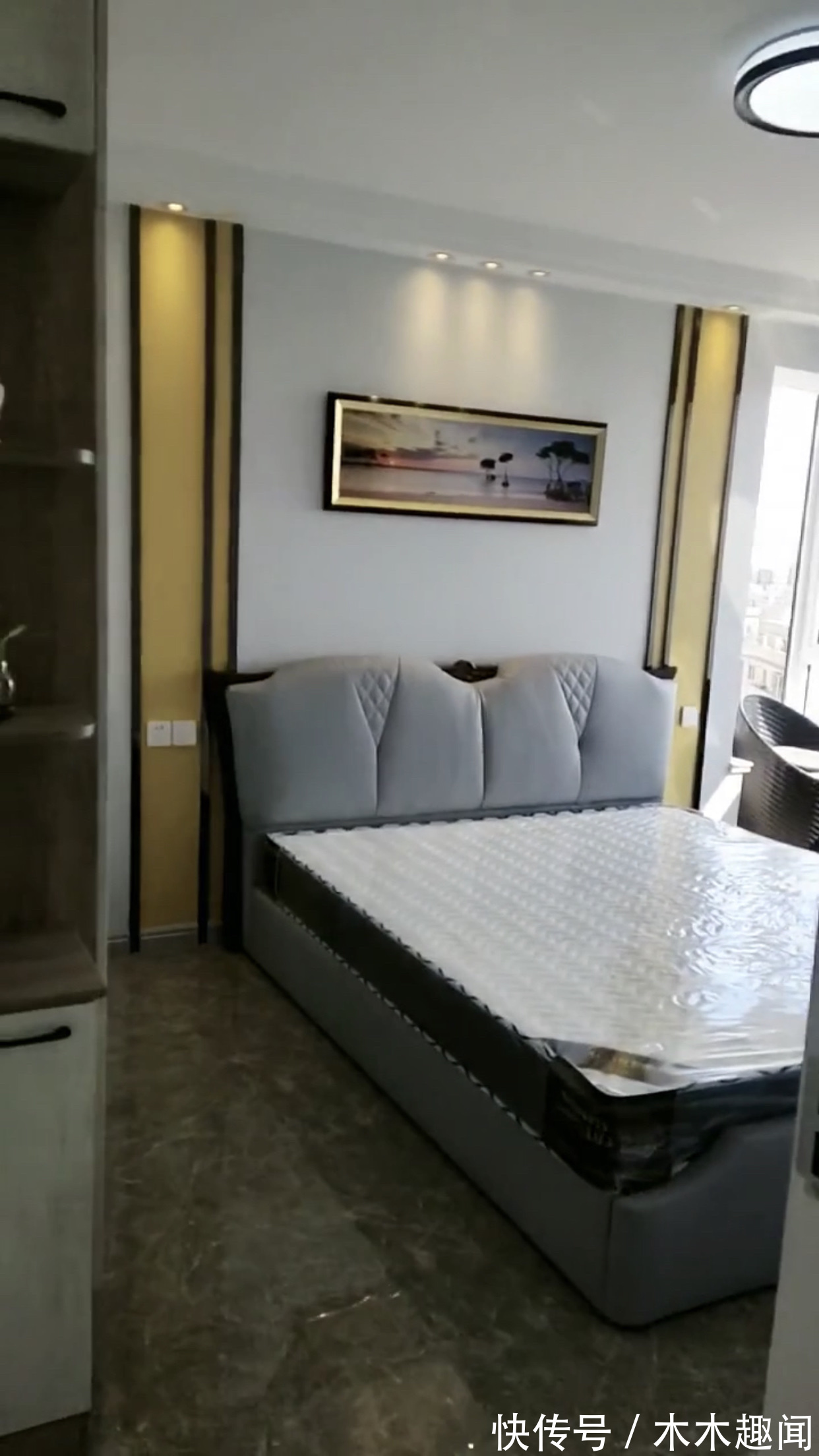 现代风格|102平方新房设计三个卧室,简约时尚现代风格,开放式厨房真显大