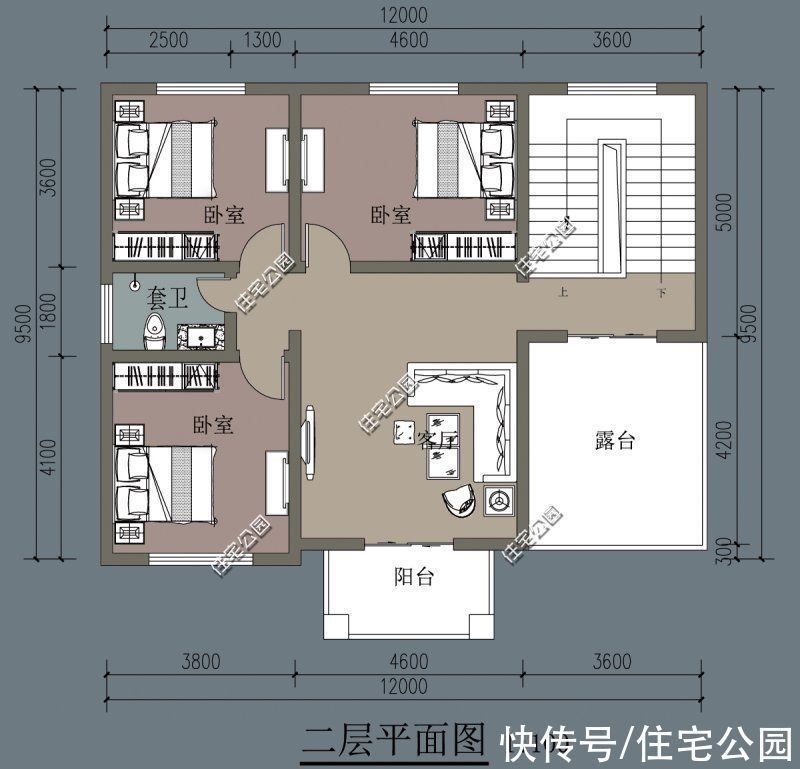 露台|农村房子就该这么设计，造型大气施工难度低，农村施工队也能建好