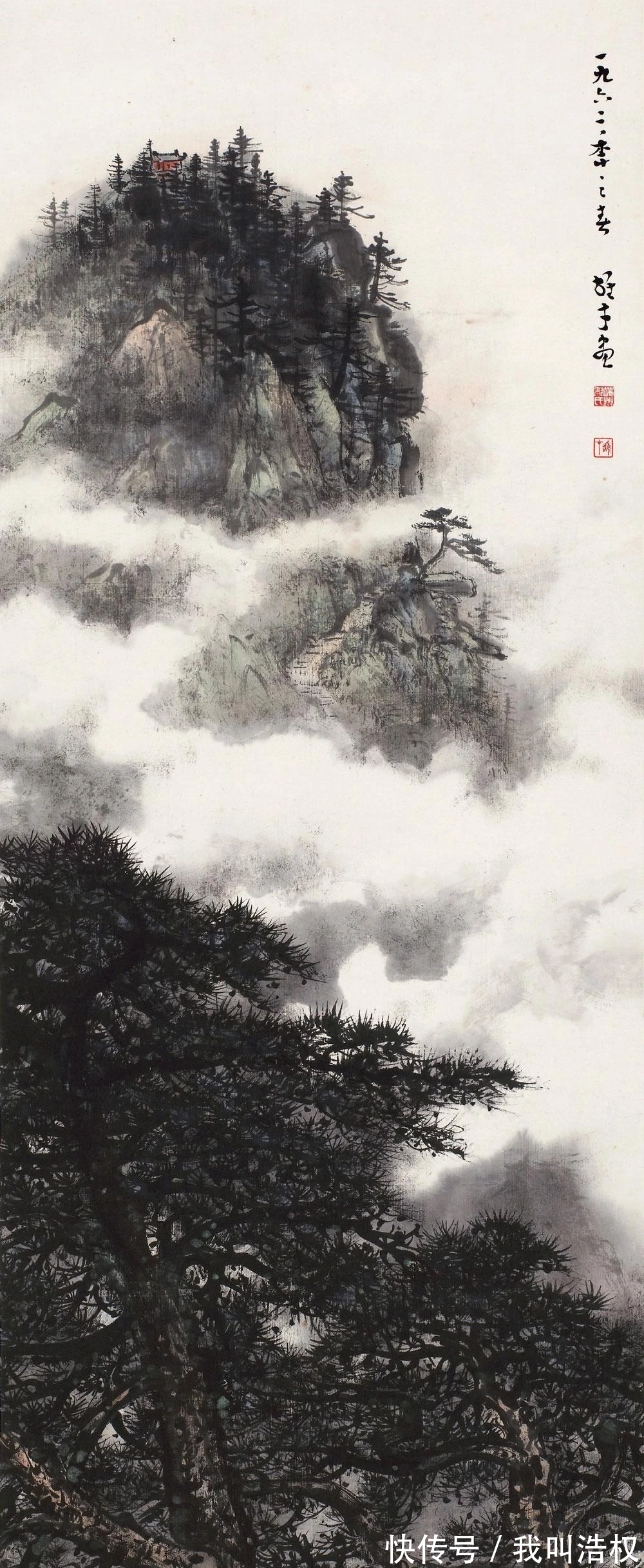 岭南派#三个特点|黎雄才山水画精选