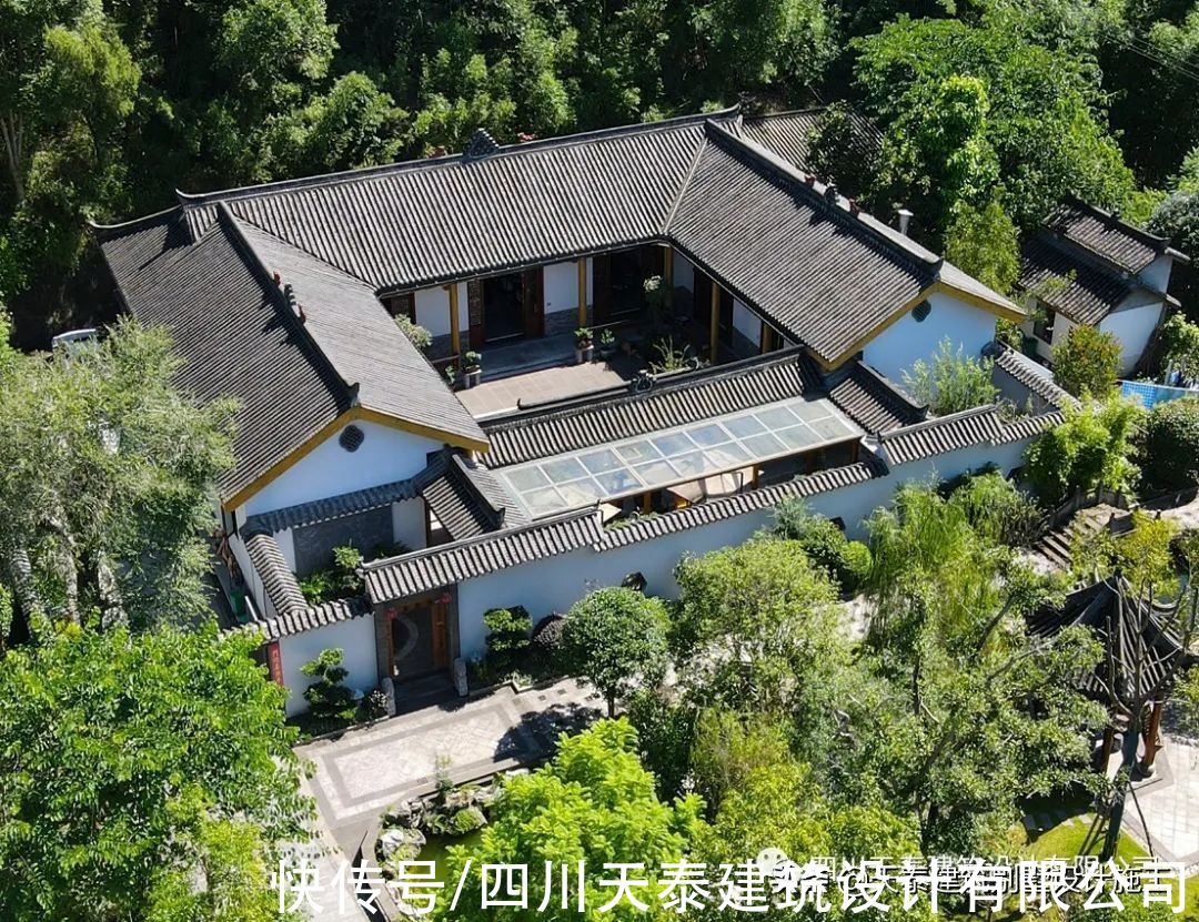 实景|四川眉山一层中式乡村别墅完工实景 农村别墅自建房 眉山施工队