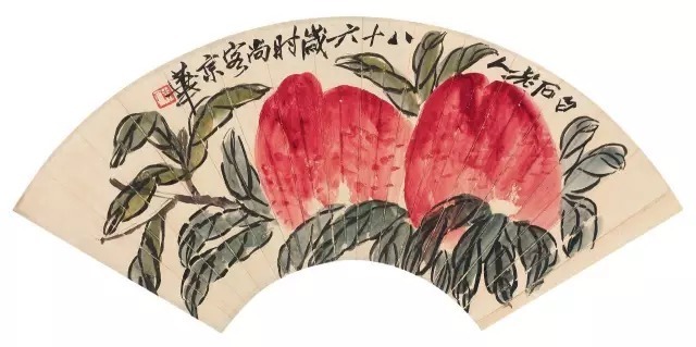 寿桃$齐白石的寿桃:见者得福增寿!