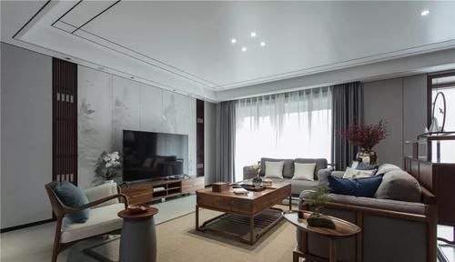 宜居|这才是新中式,150㎡诗意空间,一入户,就被客厅惊艳