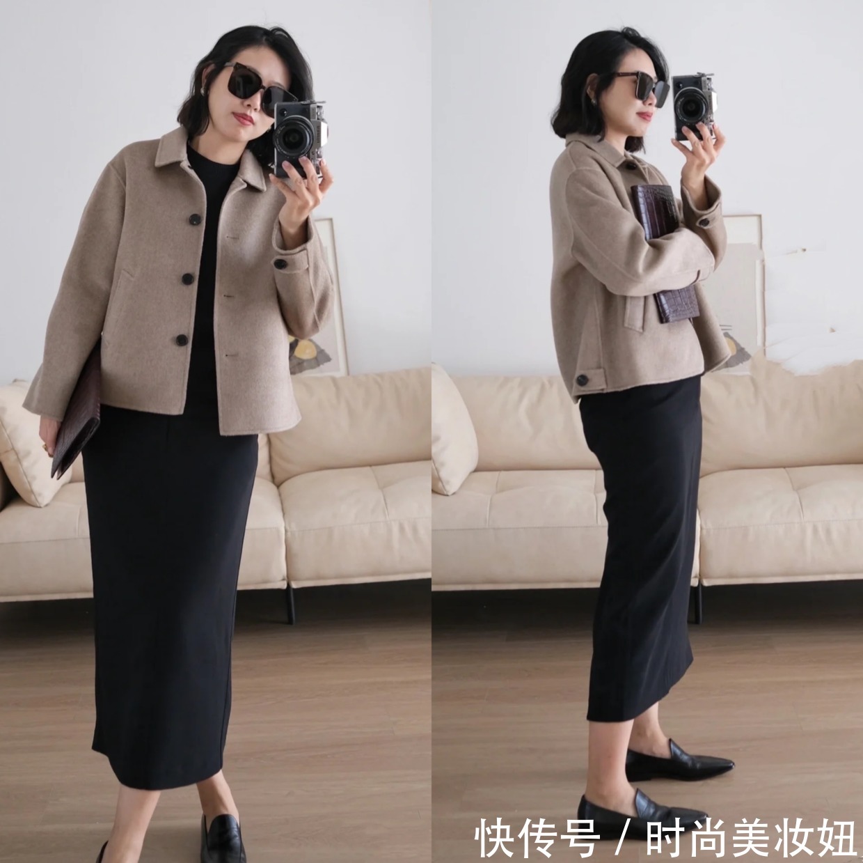 梨形身材|微胖的梨形身材有救了,她体重120斤,靠穿搭显瘦10斤不止