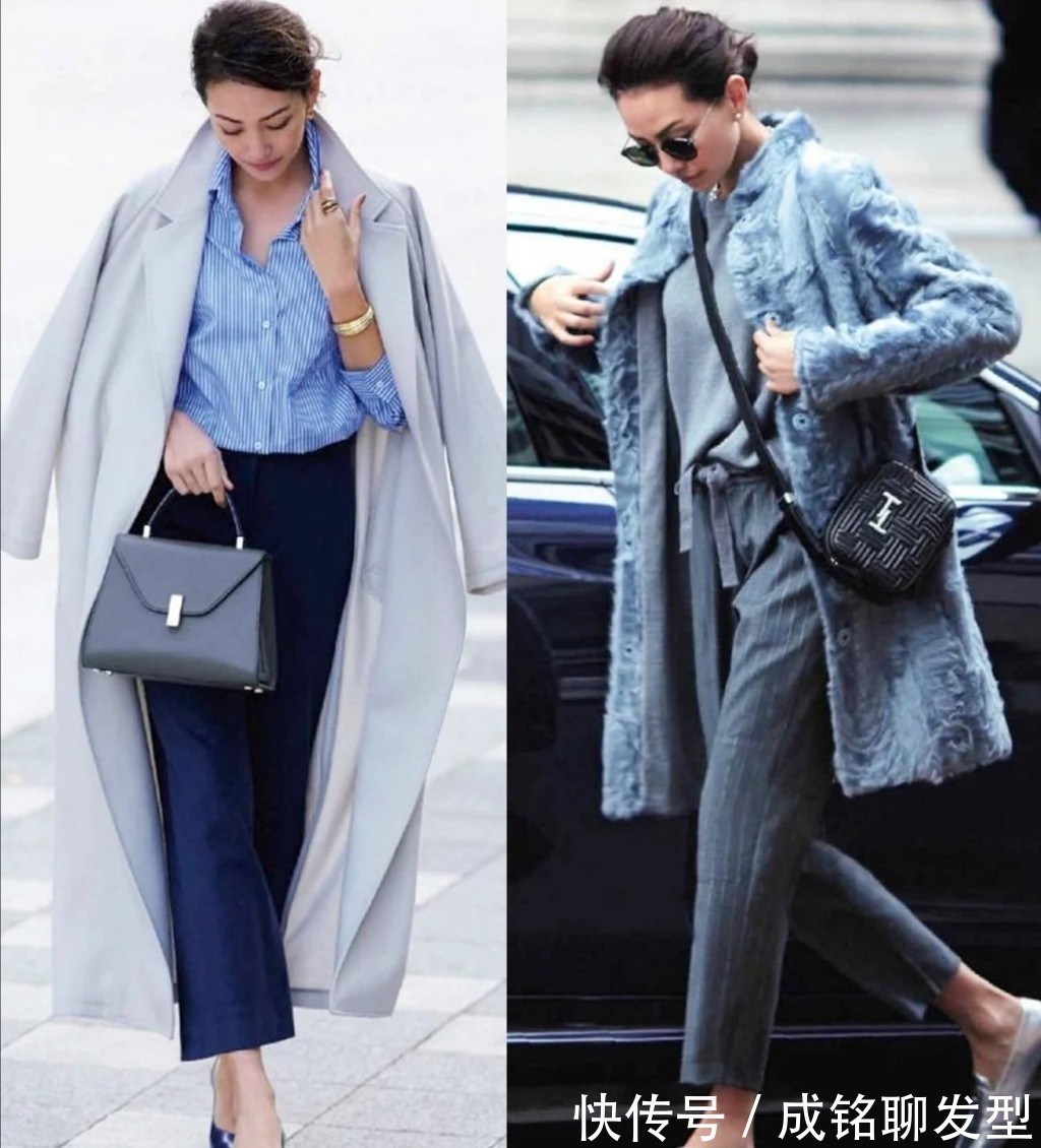 黑色|时尚保暖又有气质,这位日杂模特真是穿衣典范,适合四十岁女人