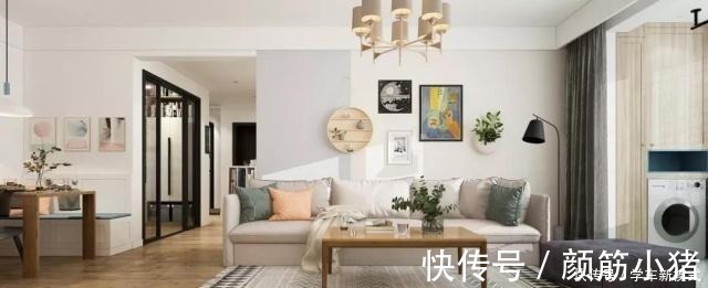 鞋柜|110平三房户型,装修成现代北欧风还带一个大大的衣帽间!