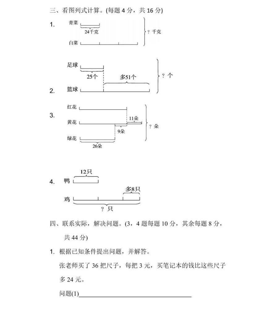 单元|苏教版数学三年级上册第五单元知识点