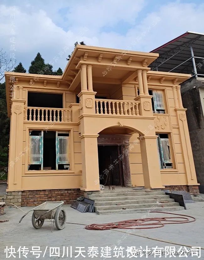 遂宁|四川遂宁二层欧式风格别墅完工实景 大露台网红别墅 遂宁施工队
