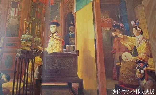 大胆|一组慈禧的罕见油画风格很大胆,图六是对镜梳妆