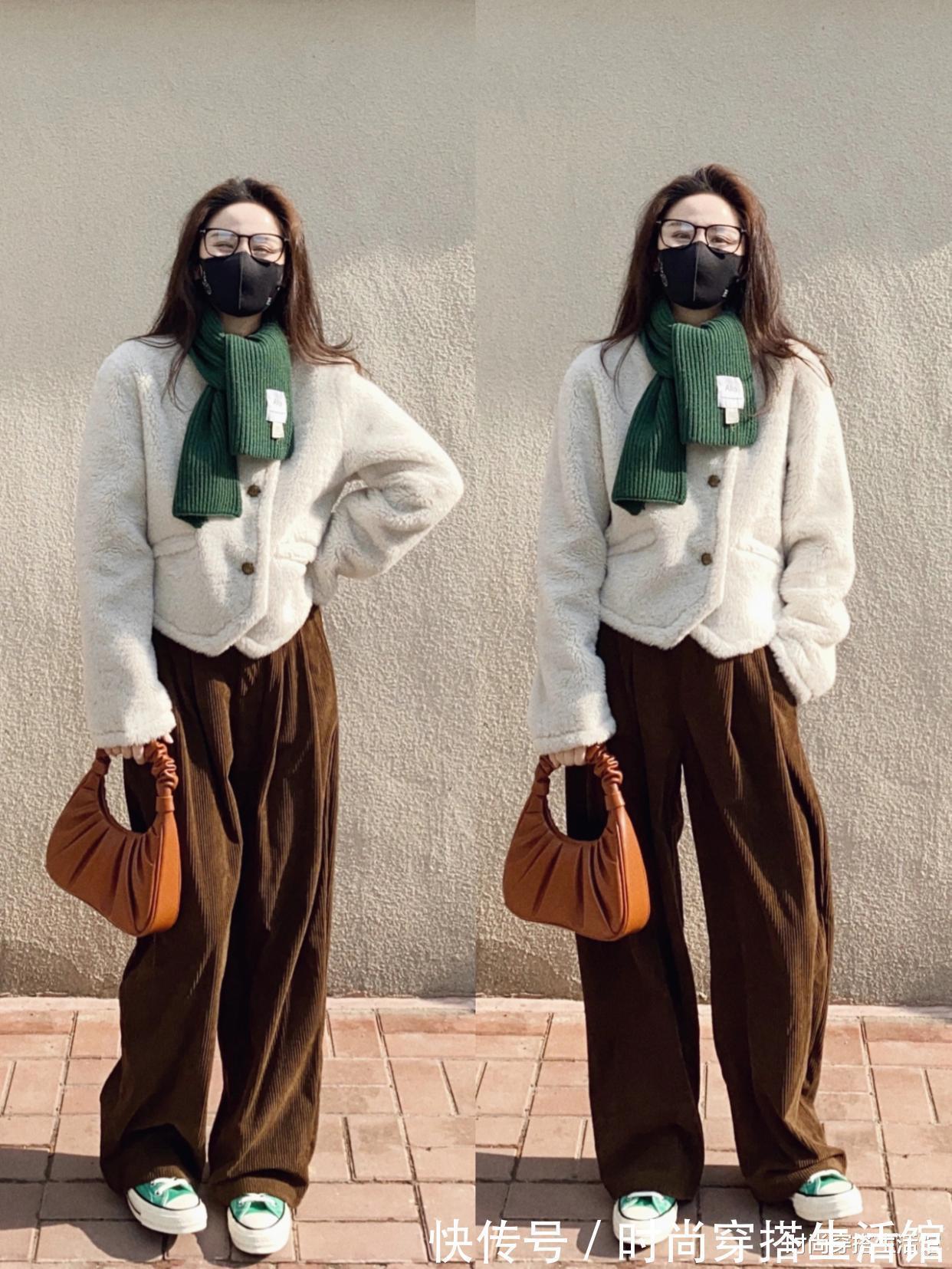 羊羔毛 天冷后火了一种外套,叫“羊羔毛”,简约大方又气质,适合普通人