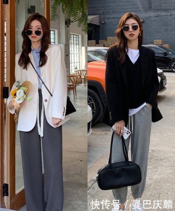 春天第一件外套就选小西装，借鉴时尚博主的穿搭思路，优雅显气质