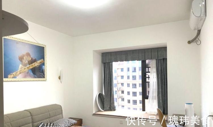 主卧室|102㎡小三房,客厅不设阳台装落地飘窗,敞亮又大气让人羡慕不已