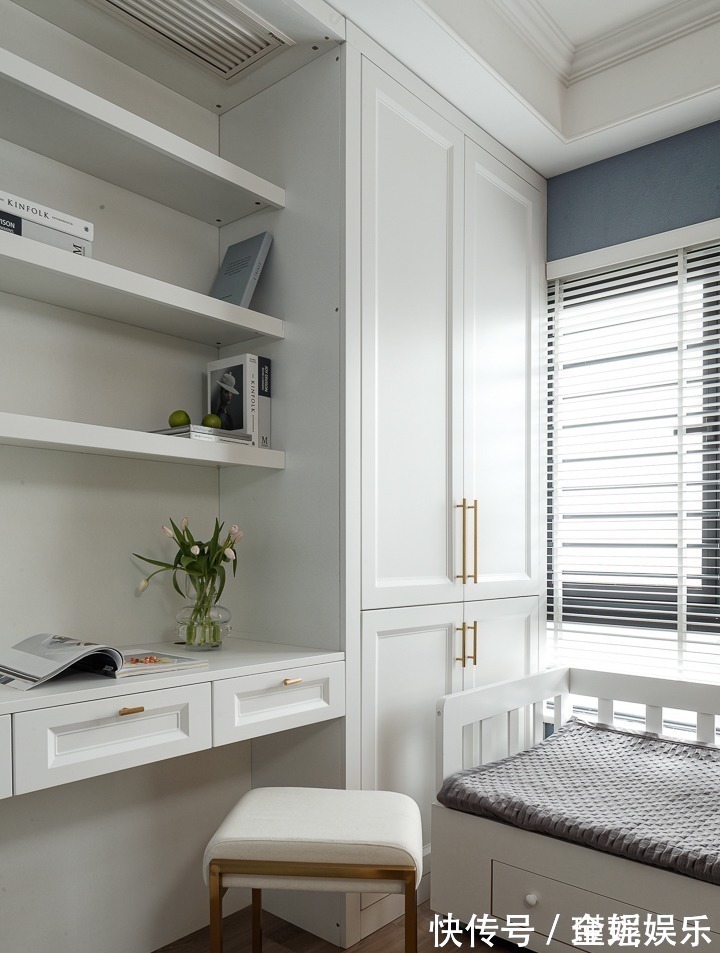 动线|130㎡轻奢四居,融入美式的沉稳庄重,打造温柔的质感生活