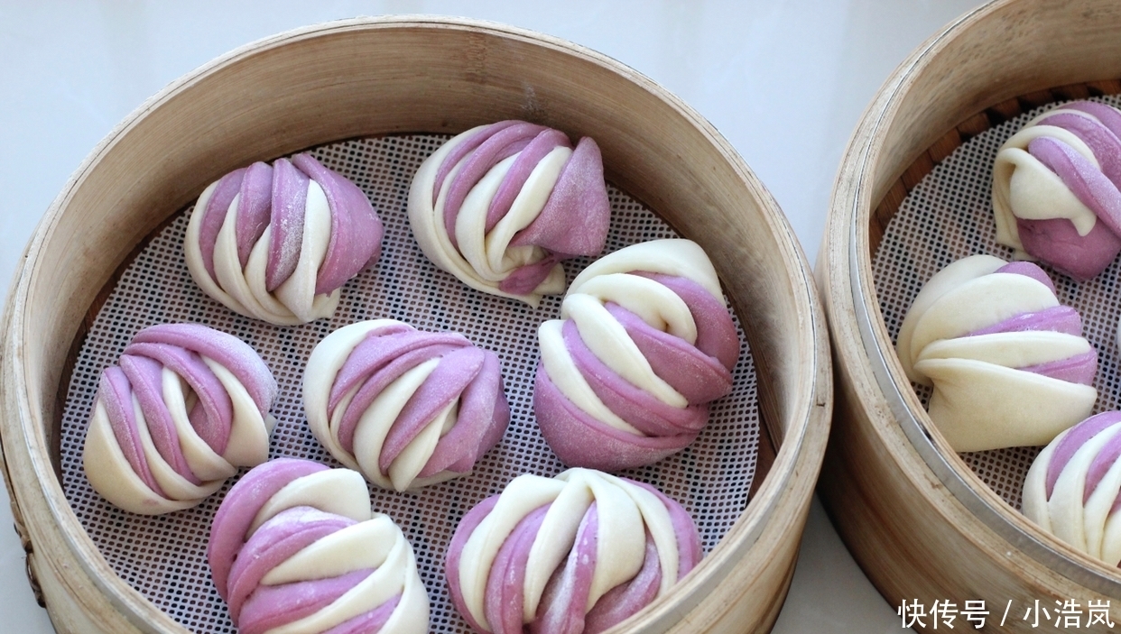 无需任何技巧就能做出双色花卷,层次分明、暄软香甜,漂亮极了!