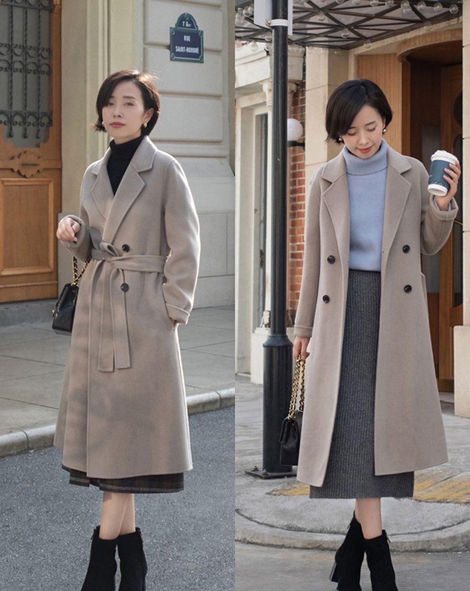 减龄 大衣下面别总配裤子,今年更流行这样搭,40岁女人穿减龄又洋气