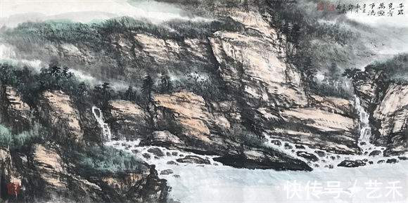 许文杰#北派山水画家许文杰作品欣赏