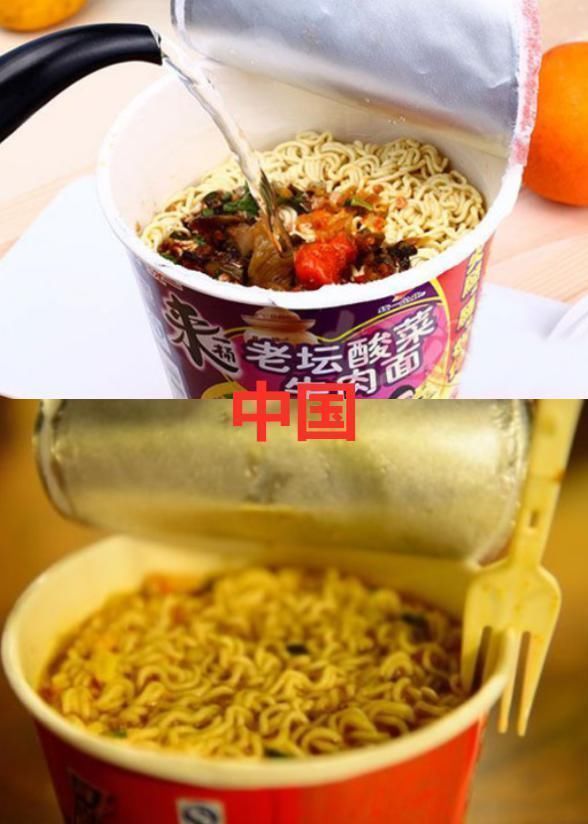  各国“泡面”长啥样中国VS日本，看到韩国肚子实在太饿了