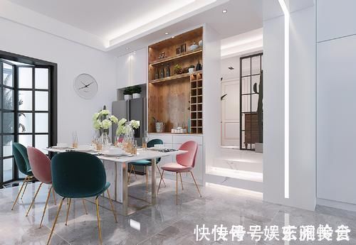 主色调|100平现代风极简家,浅色系混搭设计,让整个内景充满浪漫气息