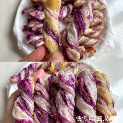 紫薯扭扭酥|紫薯扭扭酥！一口酥脆