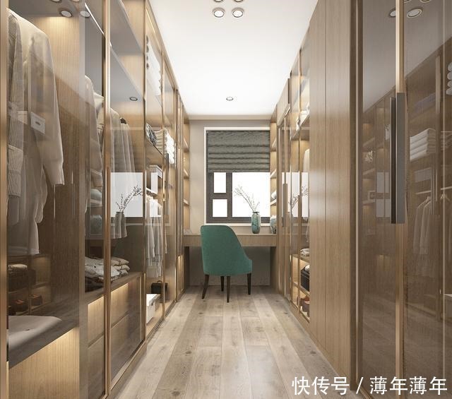 衣帽间|159平米现代风,客厅和餐厅连在一体视野开拓,非常的通透大气!