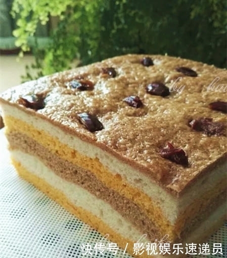 三色|营养丰富的三色发糕,色彩绚丽即好吃又好看