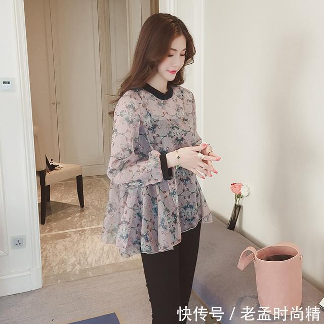 小清新 春夏季女神挚爱的雪纺衫,散发着清新的风韵