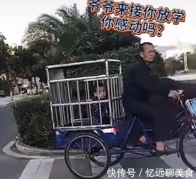 亲情|爷爷的“豪华婴儿车”火了,挡雨遛娃俩不误:想要这样的爷爷