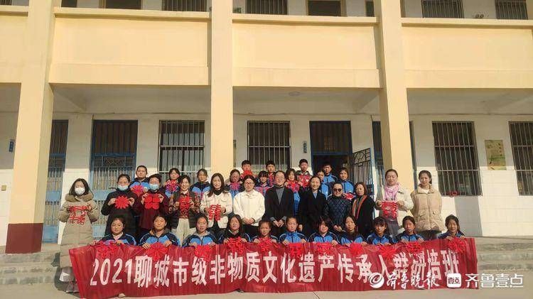 梁颖！东昌府区八甲刘中学及中心小学举行非遗进校园活动