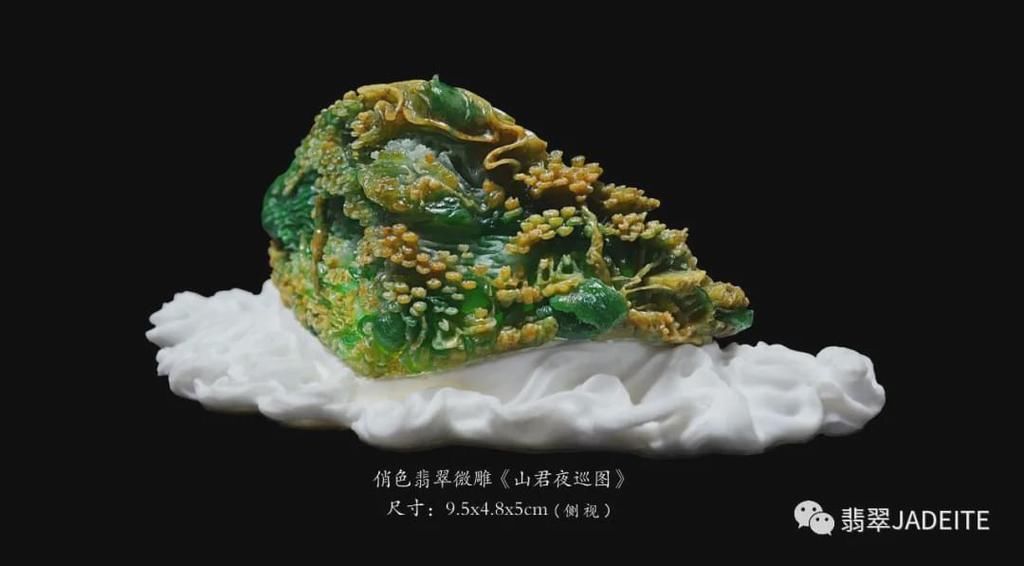  百虎|不足半掌翡翠料，方寸之间见百虎