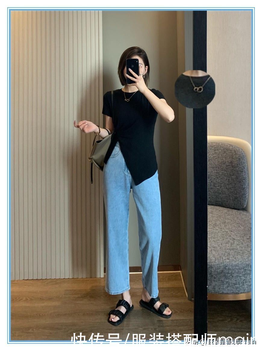 棉麻|今夏必选3条牛仔裤，比短裤凉快比阔腿裤时髦，腿粗胯宽别错过
