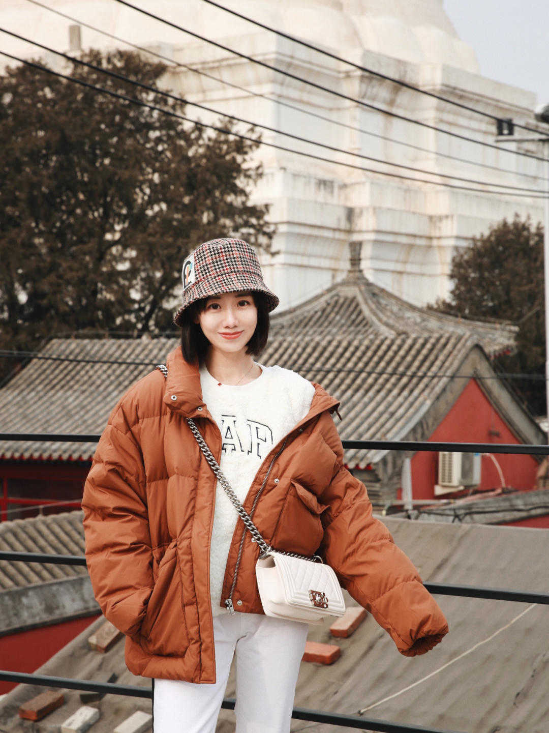 微胖女孩 阔腿裤可以收一收了,今年冬天流行直筒保暖裤,显瘦还保暖