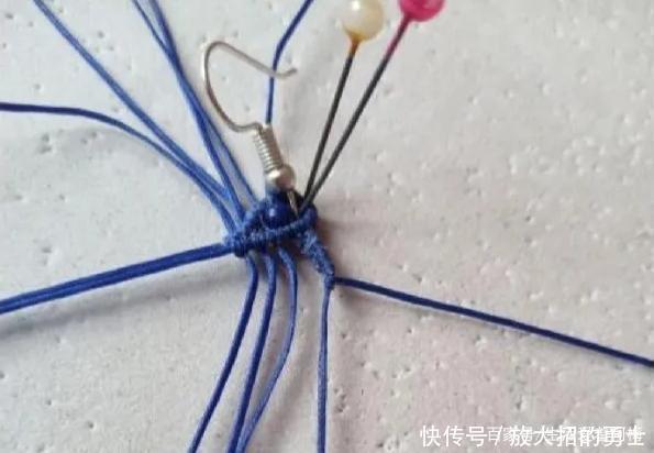 蜡绳编的中国风流苏耳饰,精致大方,DIY手工编绳附教程