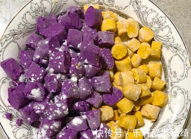紫薯蛋糕|减脂食谱——芋头紫薯蛋糕