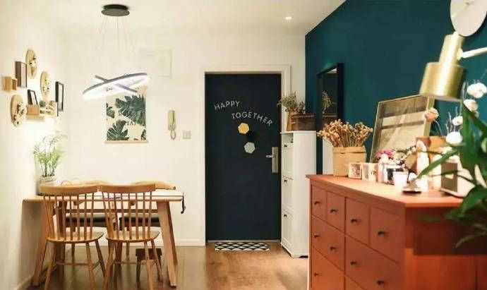 婚房|闺蜜的婚房太美了,墨绿色的墙面很迷人,以后我买了房也要这样装