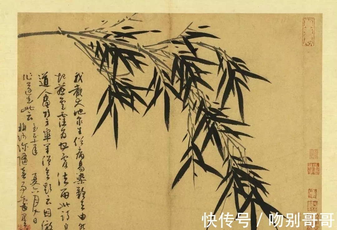 画竹!吴镇画竹,超凡脱俗!